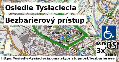 Bezbarierový prístup, Osiedle Tysiąclecia