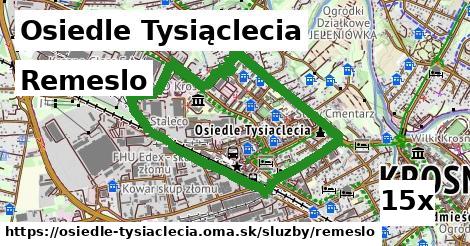 Remeslo, Osiedle Tysiąclecia