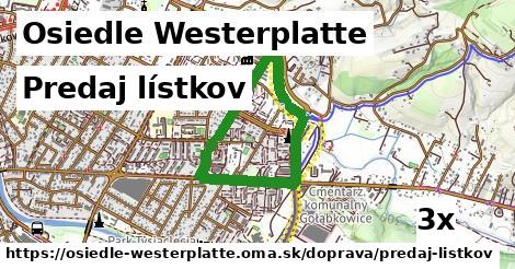 Predaj lístkov, Osiedle Westerplatte