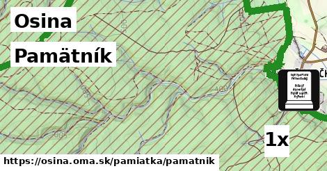 Pamätník, Osina