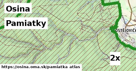 pamiatky v Osina