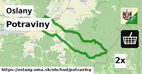 Potraviny, Oslany