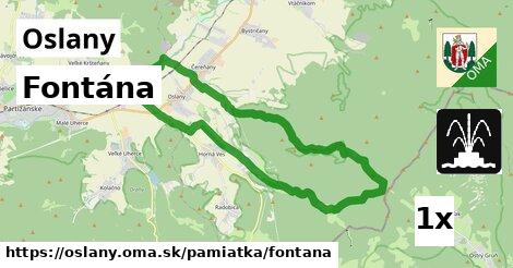 Fontána, Oslany