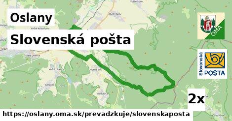 Slovenská pošta, Oslany