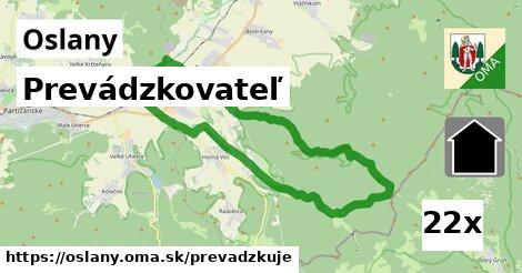 prevádzkovateľ v Oslany