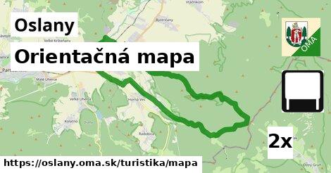 Orientačná mapa, Oslany