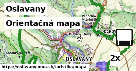 Orientačná mapa, Oslavany