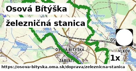 železničná stanica, Osová Bítýška