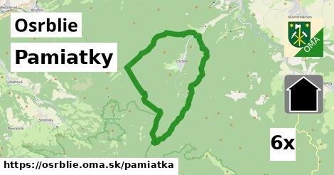 pamiatky v Osrblie