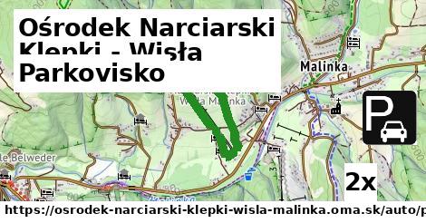 Parkovisko, Ośrodek Narciarski Klepki - Wisła Malinka