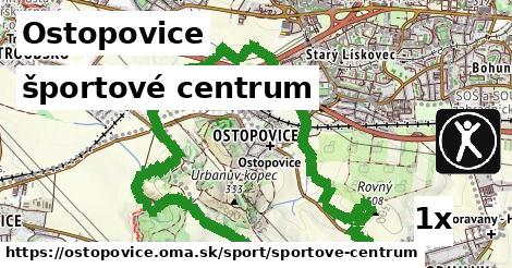 športové centrum, Ostopovice