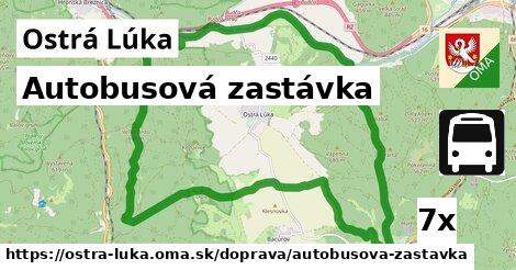 Autobusová zastávka, Ostrá Lúka