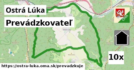 prevádzkovateľ v Ostrá Lúka