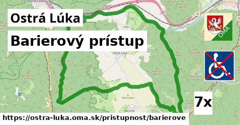 Barierový prístup, Ostrá Lúka