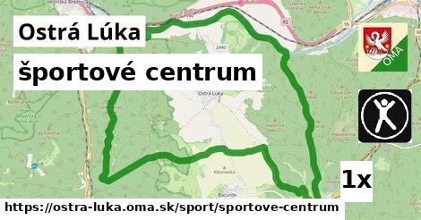 športové centrum, Ostrá Lúka