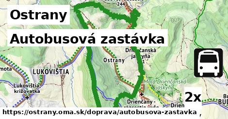 Autobusová zastávka, Ostrany