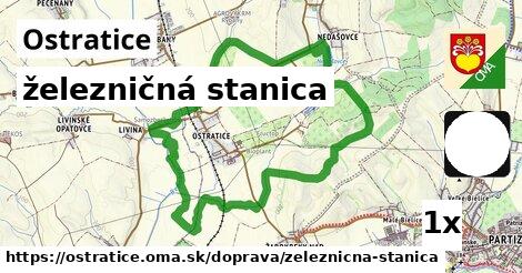 železničná stanica v Ostratice