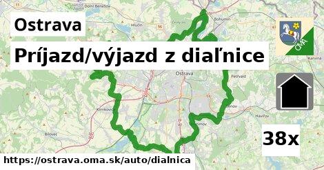 Príjazd/výjazd z diaľnice, Ostrava