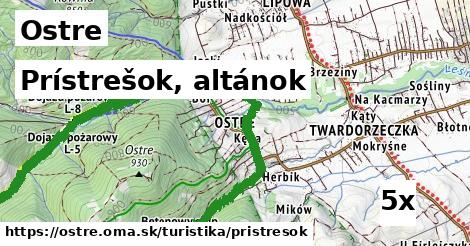 prístrešok, altánok v Ostre