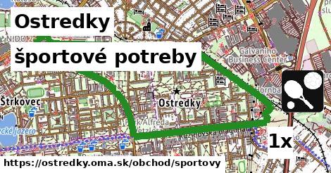 športové potreby, Ostredky