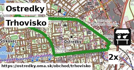 Trhovisko, Ostredky