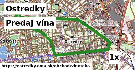 Predaj vína, Ostredky