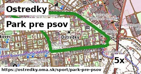 Park pre psov, Ostredky