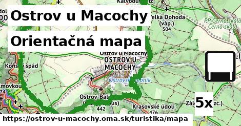 Orientačná mapa, Ostrov u Macochy