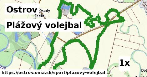 plážový volejbal v Ostrov