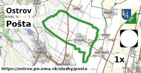 Pošta, Ostrov, okres PN