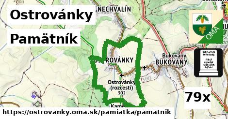 pamätník v Ostrovánky