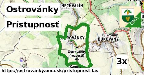 prístupnosť v Ostrovánky