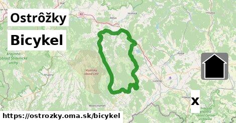 bicykel v Ostrôžky