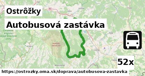 Autobusová zastávka, Ostrôžky