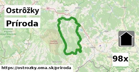 príroda v Ostrôžky