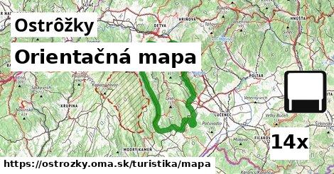 Orientačná mapa, Ostrôžky