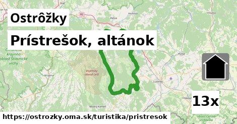 Prístrešok, altánok, Ostrôžky