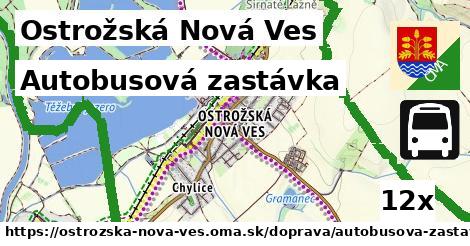 Autobusová zastávka, Ostrožská Nová Ves