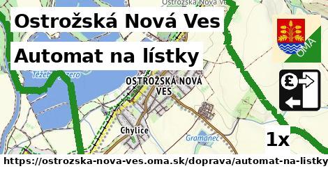 Automat na lístky, Ostrožská Nová Ves