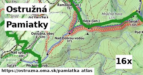 pamiatky v Ostružná