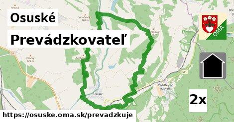 prevádzkovateľ v Osuské