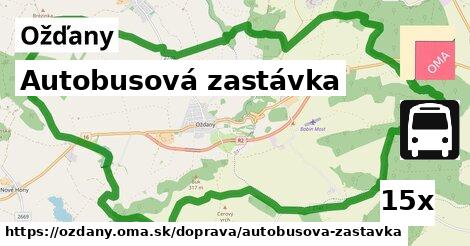 Autobusová zastávka, Ožďany