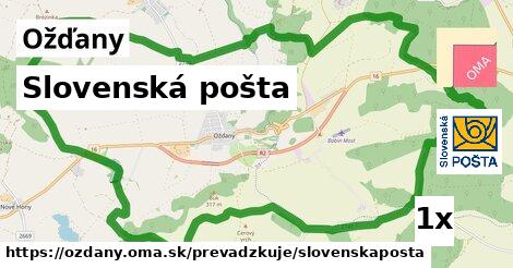 Slovenská pošta v Ožďany