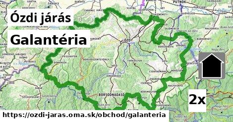 Galantéria, Ózdi járás