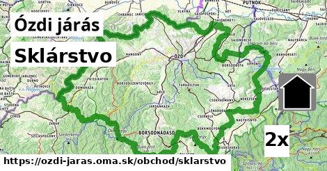 Sklárstvo, Ózdi járás