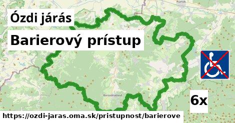 Barierový prístup, Ózdi járás