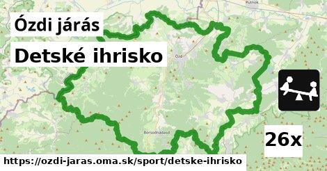 Detské ihrisko, Ózdi járás