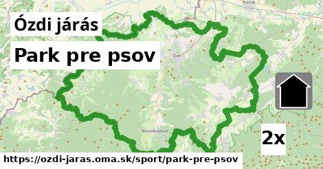 Park pre psov, Ózdi járás