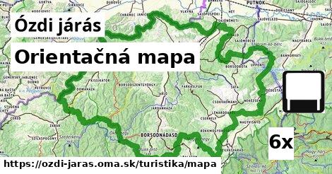 Orientačná mapa, Ózdi járás