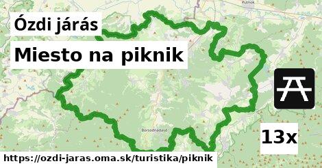 Miesto na piknik, Ózdi járás